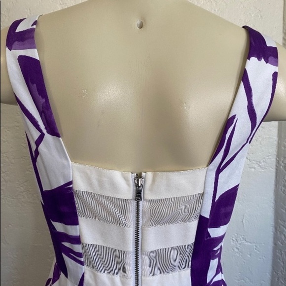 ALICE +OLIVIA  brushstroke print dress. M /L ?( missing) - Picture 6 of 7